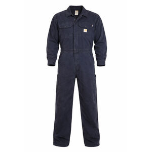 Men's Carhartt FR Navy Longsleeve Flame Resistant Cat 2 Jumpsuit Size 52R